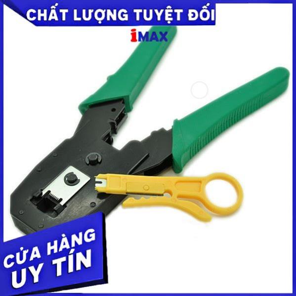 Combo : Kìm Bấm Dây Mạng Và 100 Hạt Mạng Rj 45