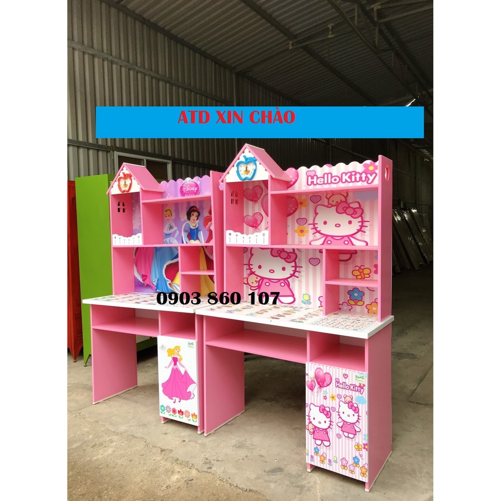 Bàn học sinh nhựa công chúa giá rẻ cho bé thích thú học bài