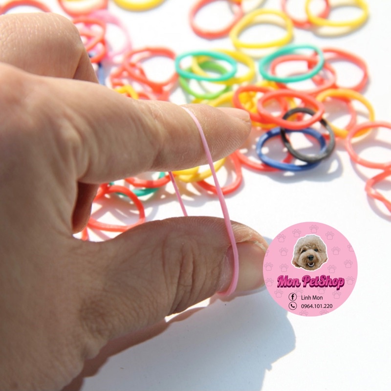 100c chun buộc tóc dành cho thú cưng