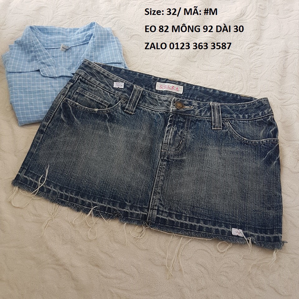 [SALE]. CHÂN VÁY JEAN NGẮN BIGSIZE XXL FORM BỤI