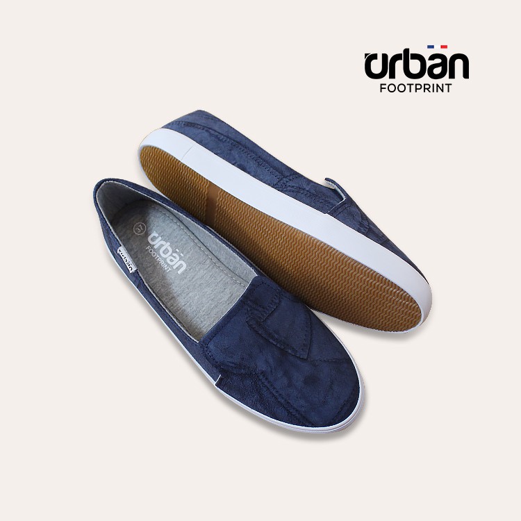 Giày slipon nữ Urban UL1810 xanh chàm | BigBuy360 - bigbuy360.vn