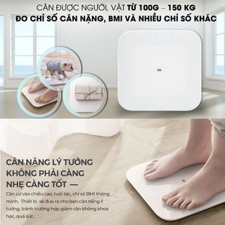 Cân điện tử sức khỏe xiaomi mi smart scale 2 nun4056gl - bảo hành 24 tháng - ảnh sản phẩm 2