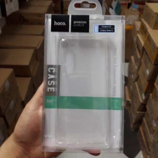 Ốp lưng silicon samsung galaxy NOTE 10/NOTE 10 PRO chính hãng hoco (trong suốt)