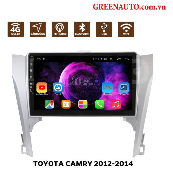 Màn hình Android Toyota Camry 2013-2014 Hitech H500