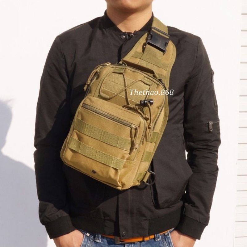 Túi Đeo Chéo Du Lịch Phượt, Túi Đeo Chéo Phong Cách Quân Đội Chất Liệu Vải Bố Bền Đẹp Chắc Chắn (8 MÀU LỰA CHỌN)
