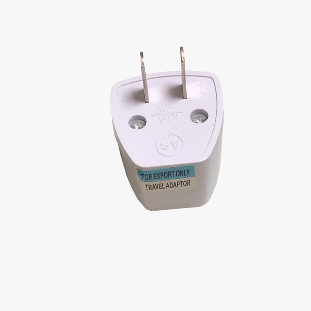Ổ cắm chuyển đổi từ 3 chân sang 2 chân, phích cắm chuyển đổi tiện dụng, chống cháy