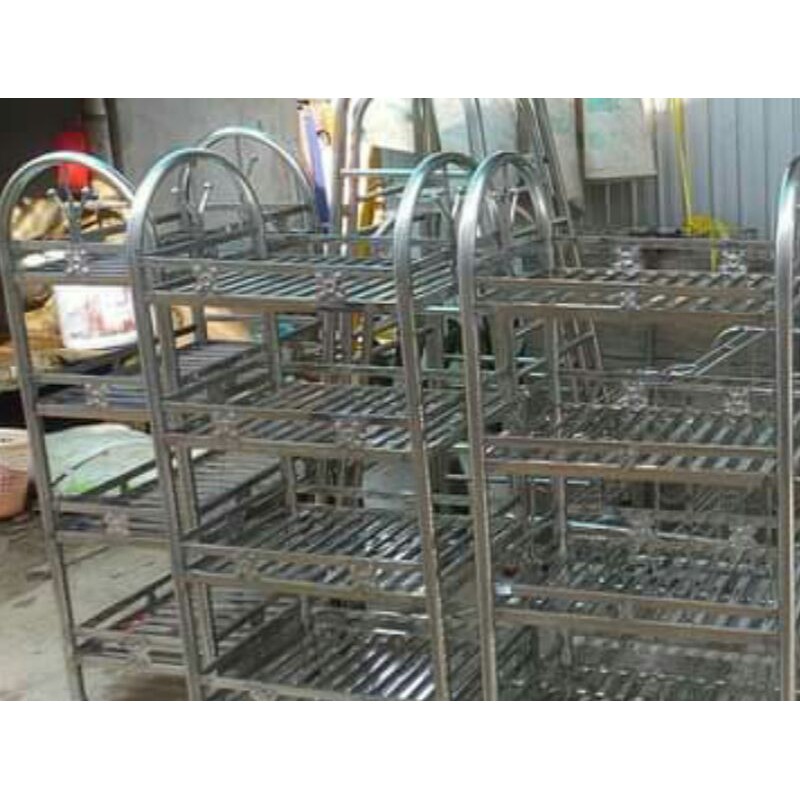 Kệ chén thẻ hộp vòng cung lắp ráp siêu gọn chắc chắn nhiều kích thước 40*60,40*80,50*80- kệ siêu to - nhiều tầng