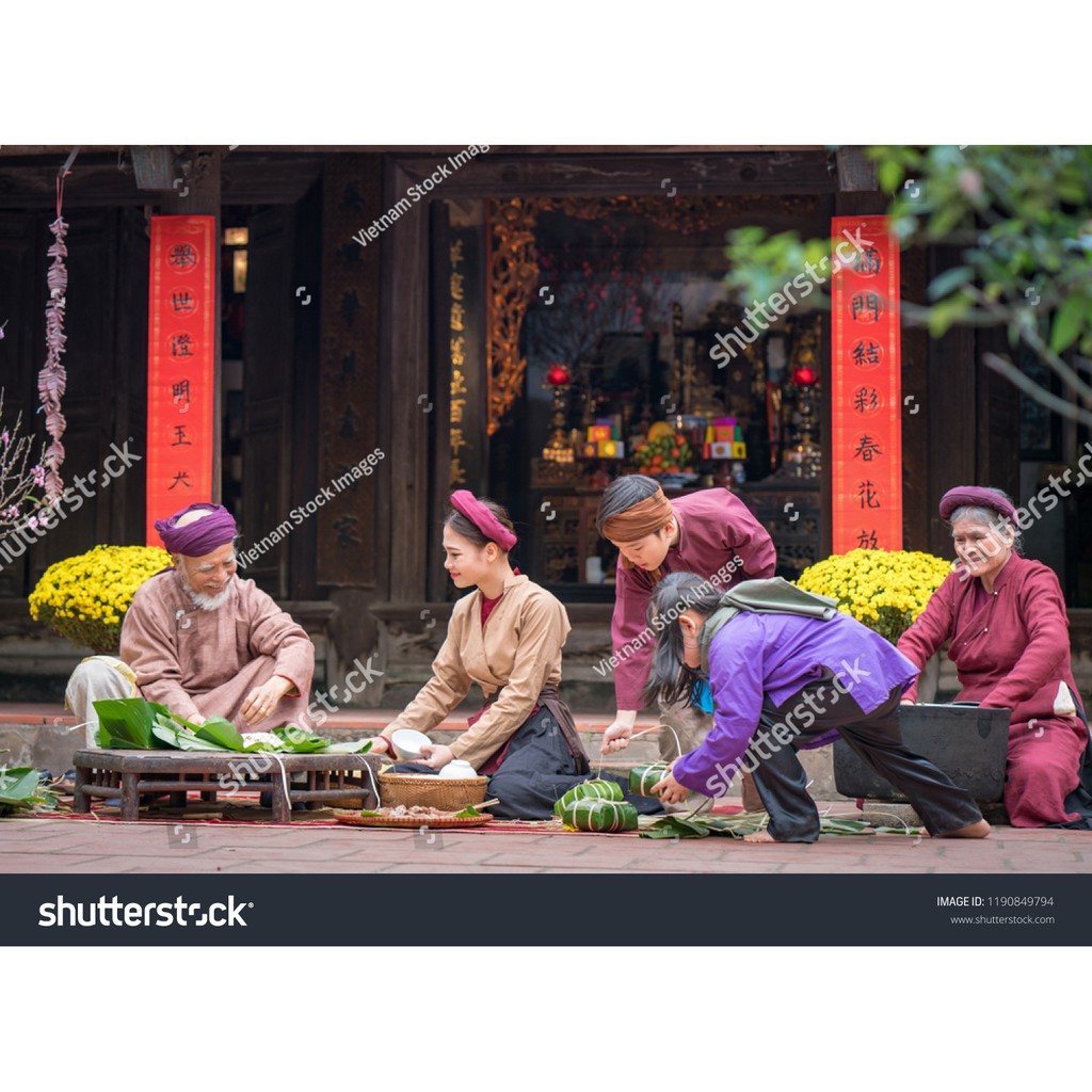 Tranh dán Tết chất liệu Vải Lụa 3D kích thước 200x150cm chèn chữ miễn phí