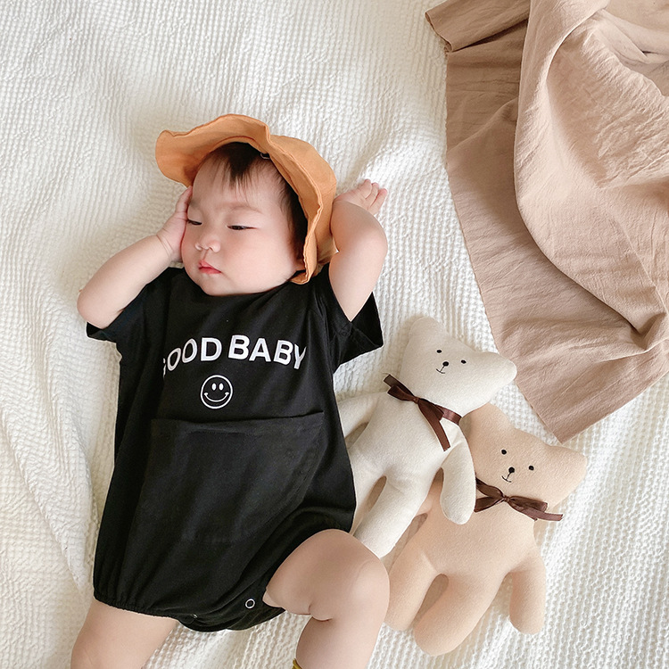 Romper tay ngắn chất liệu cotton đáng yêu dành cho bé