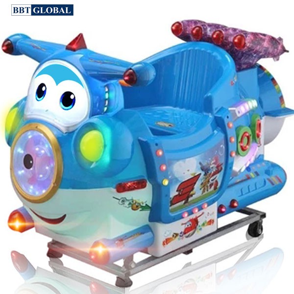 Đồ chơi nhún điện cho bé hình máy bay BBT Global NDNK-1008