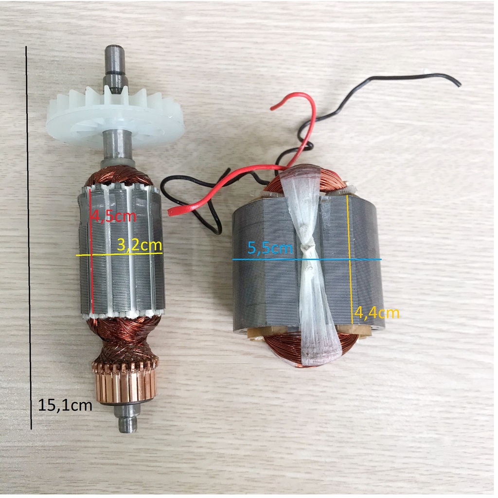Roto và stato máy mài góc Voto và máy mài Trung Quốc mẫu mới