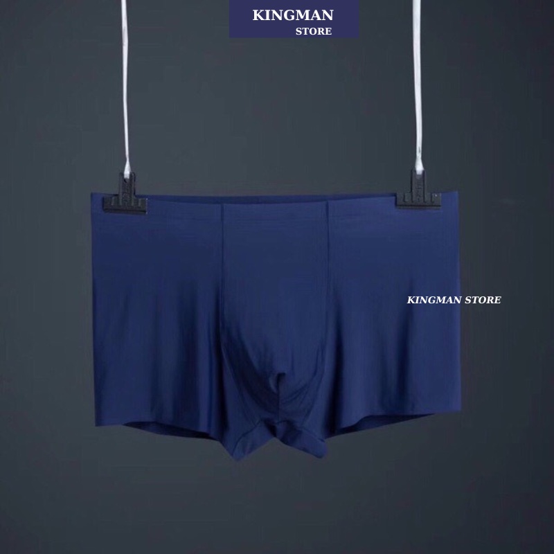 Quần Sịp Đùi Nam Thun Lạnh Lụa Sữa Cao Cấp , Quần Lót Nam Boxer Thun Lạnh Ngăn Mùi Kháng Khuẩn KINGMAN