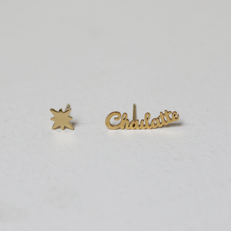 Khuyên Tai Thời Trang Chữ Cái Mới Cho Nữ