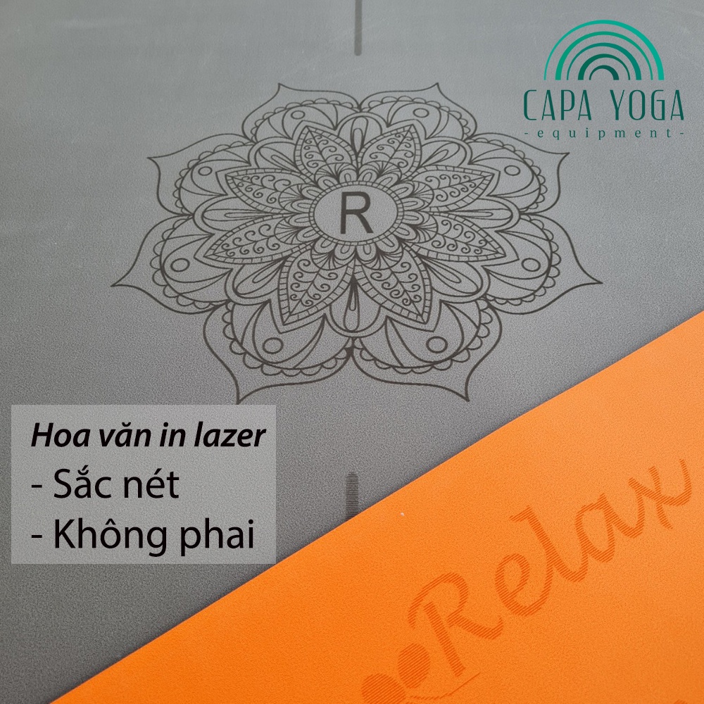 Thảm tập yoga Cao su PU định tuyến Relax