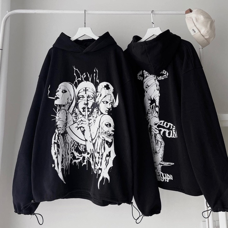 Áo Hoodie Devil Vah Studio Full tag 2t clothes
