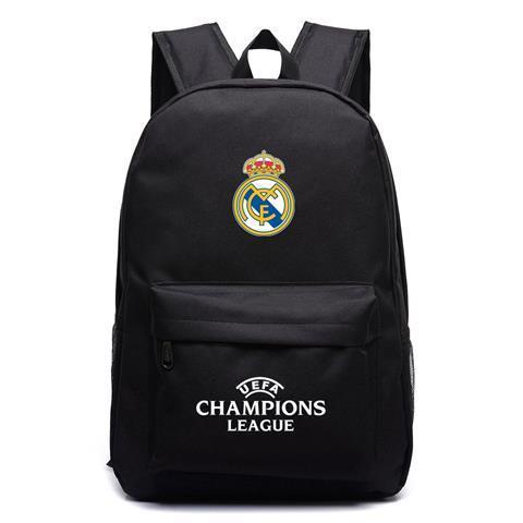 Hàng Có Sẵn-Hot Ba Lô Canvas In Logo Champions League Juventus C Luo Liverpool Hotspur Chelsea Real Madrid Manchester United Mi