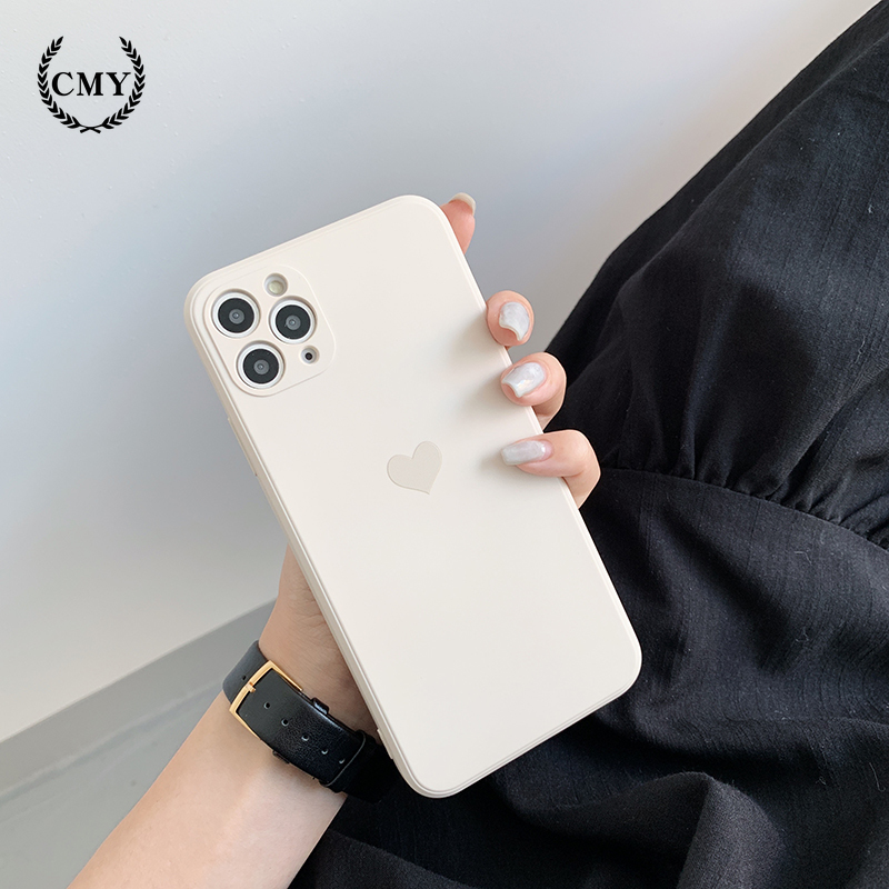 Ốp điện thoại silicon họa tiết trái tim dành cho iPhone11/11Pro 11pro Max X XR XS XS MAX 7 8 plus SE | BigBuy360 - bigbuy360.vn