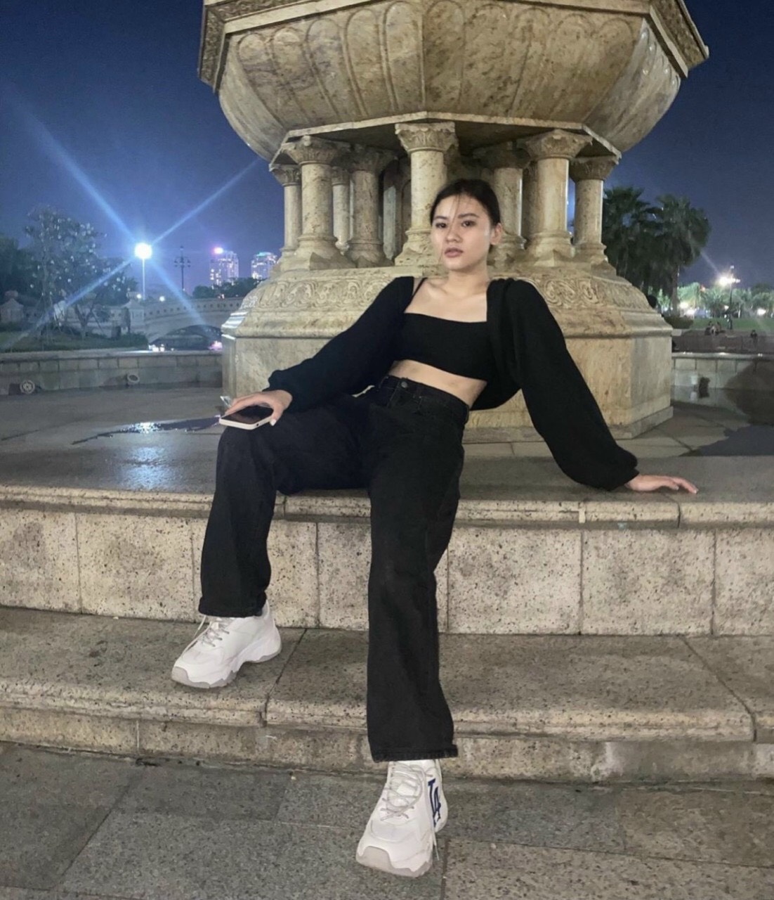 Set áo 2 dây đen+khoác cánh dơi KÈM ẢNH THẬT  BAO KIỂM ❌
