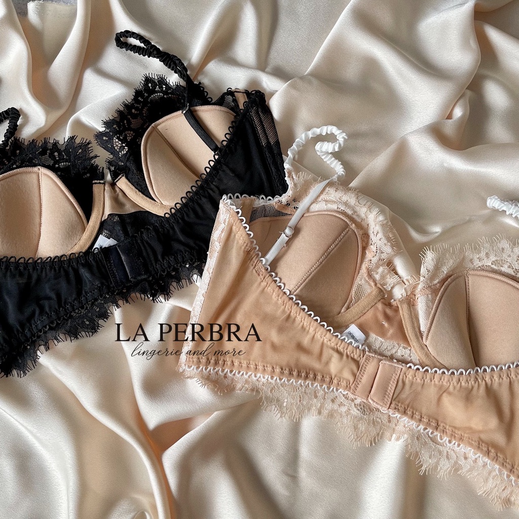 B31 | Áo Bra Ren Mi Cúc Áo Lót Bralette Nâng Ngực Nhẹ Có Gọng Có Mút La Perbra - B31