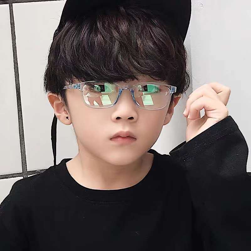 Mắt Kính Trẻ Em Gọng Vuông Thời Trang Phong Cách Cổ Điển