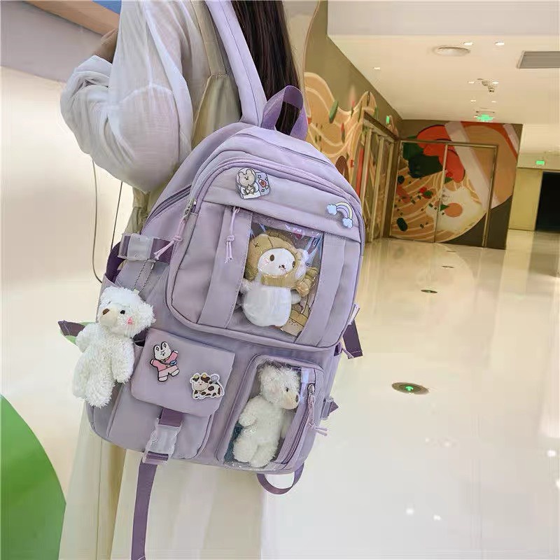 Balo đi học thời trang Ulzzang Hàn Quốc, cặp sách đẹp hàng cao cấp dễ thương