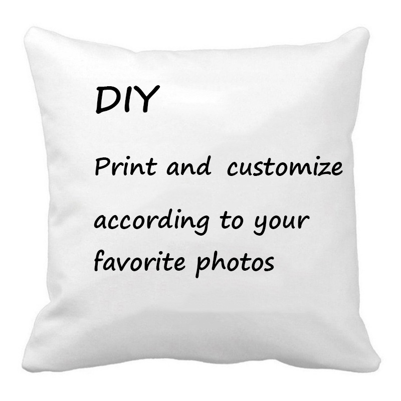 Vỏ Gối Đơn In Hình DIY Thiết Kế Tùy Chỉnh Một Mặt