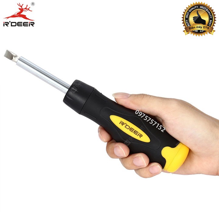 Bộ tô vít đa năng tự động, đảo chiều 13 chi tiết trong 1 R'DEER RT-1613