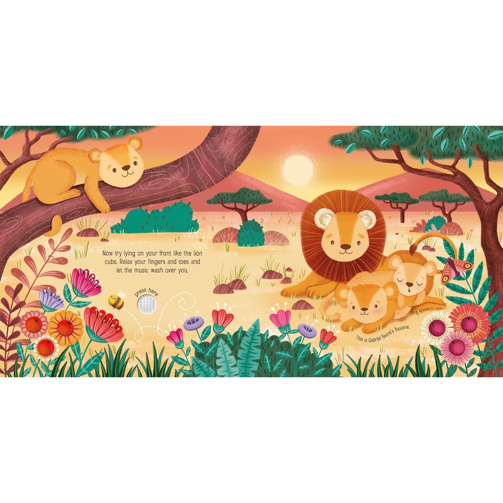 Sách âm nhạc Calming Music Book Usborne cho bé thư giãn, ngủ ngon