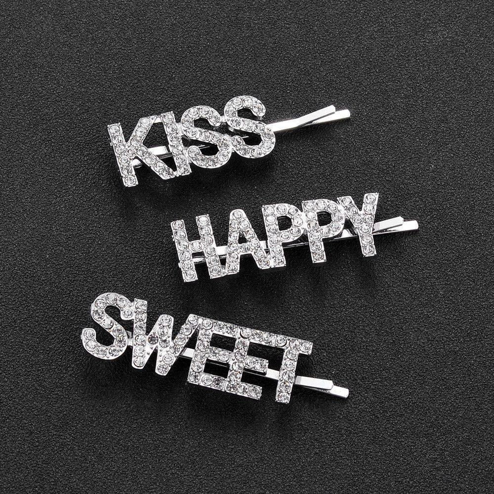 Set 3 Kẹp Tóc Kim Loại Thời Trang Cho Nữ