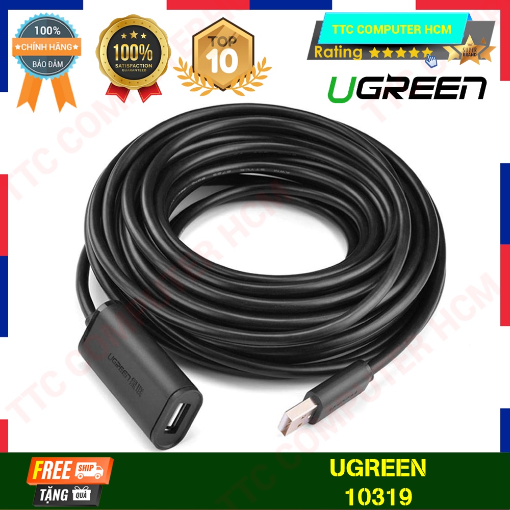 UGREEN 10319 | Cáp USB 2.0 Nối Dài Cao Cấp Ugreen 10319  US121  - HÀNG CHÍNH HÃNG