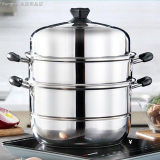 Nồi Hấp Bằng Inox Cỡ Lớn Chuyên Dùng Cho Nhà Bếp