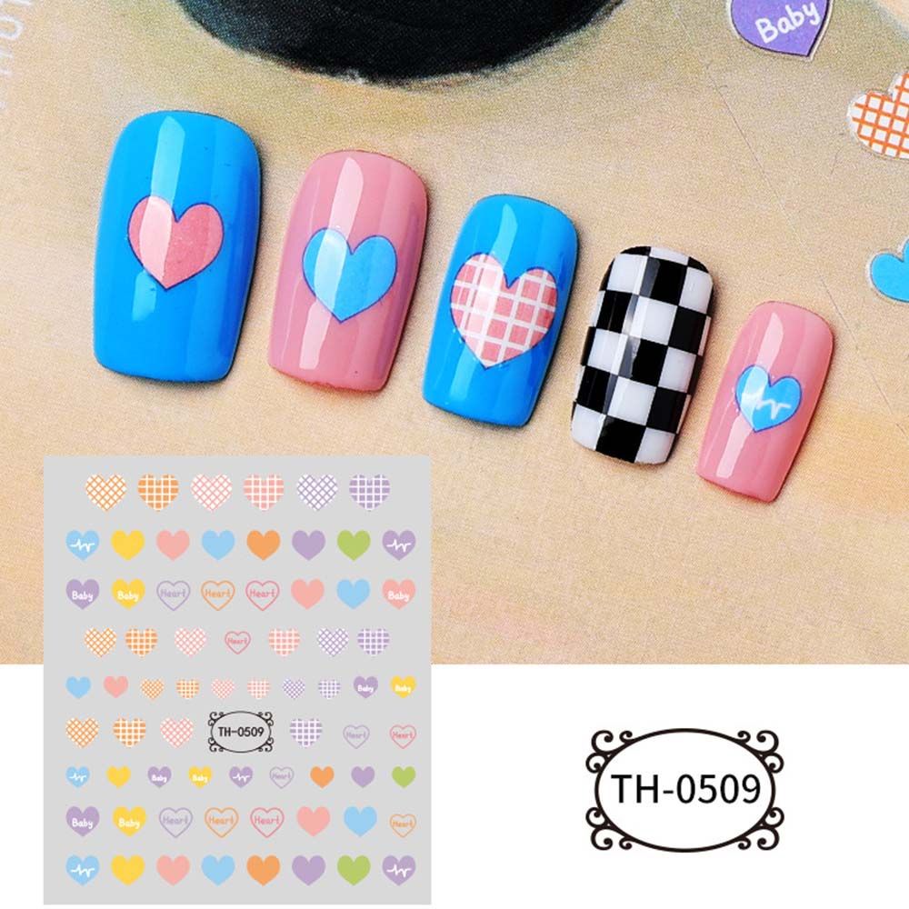 [Hàng mới về] Miếng dán trang trí móng tay họa tiết hổ đáng yêu