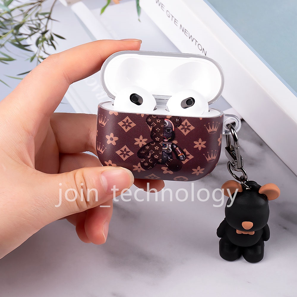 Vỏ bảo vệ hộp sạc tai nghe Airpods 1/2/pro 3 2021 bằng TPU mềm họa tiết hoạt hình dễ thương