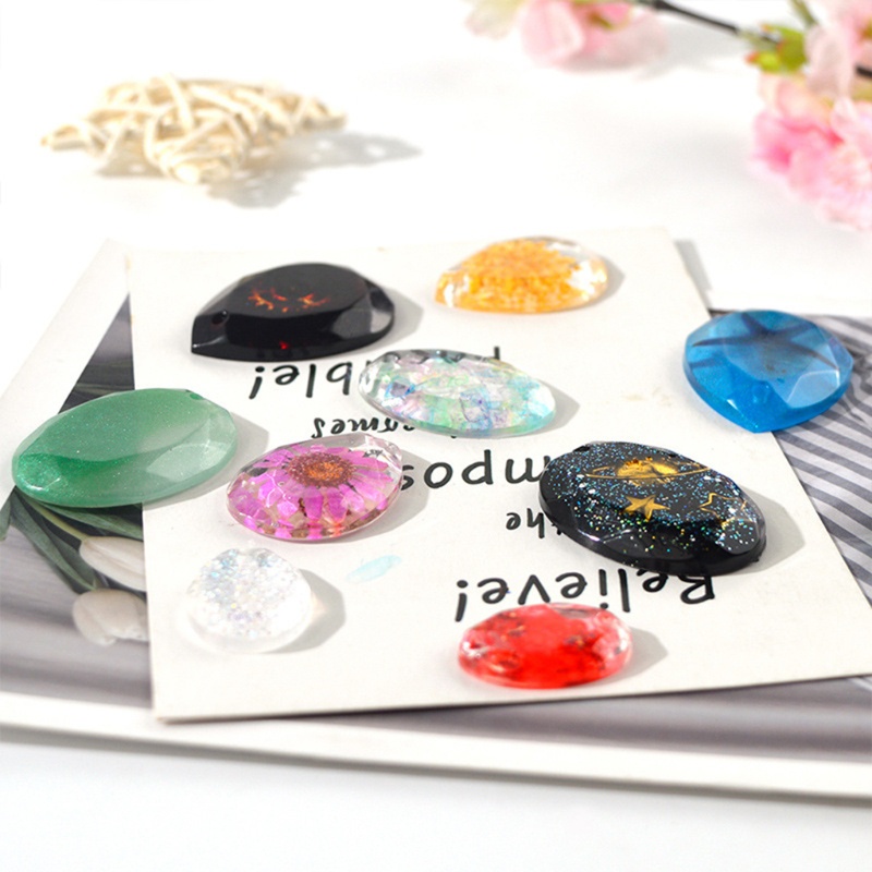 Set 2 Khuôn Silicone Làm Mặt Vòng cổ/Móc Khóa Hình Giọt Nước