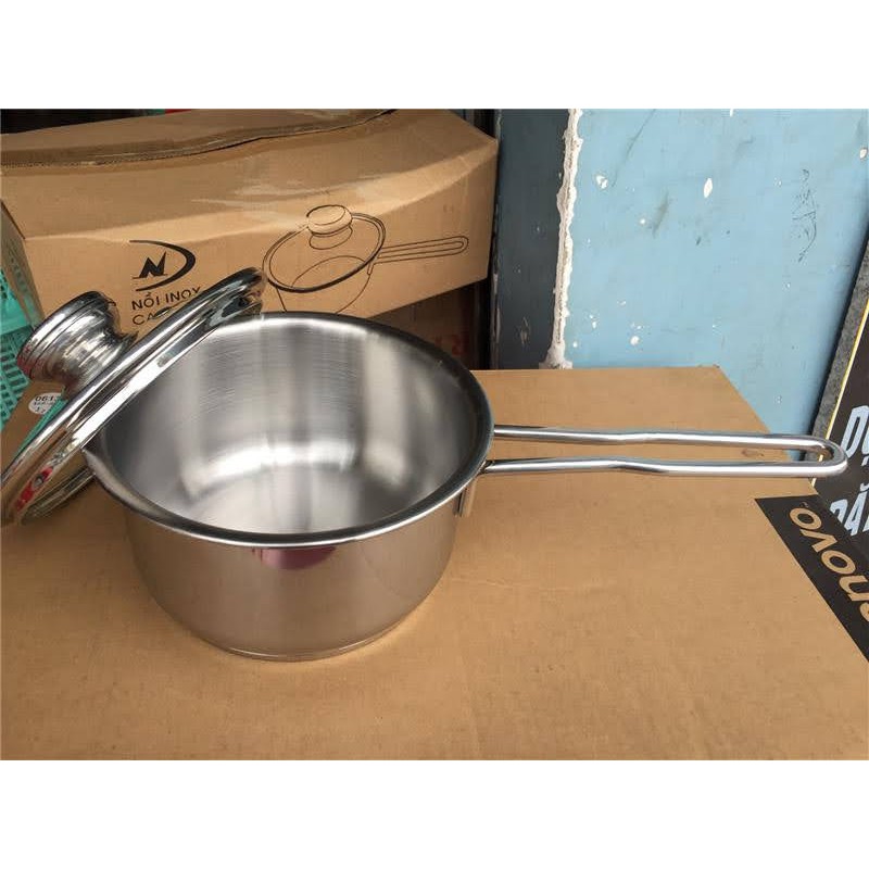 QUÁNH ( NỒI )INOX ĐÔNG NAM CAO CẤP 3 ĐÁY 16CM