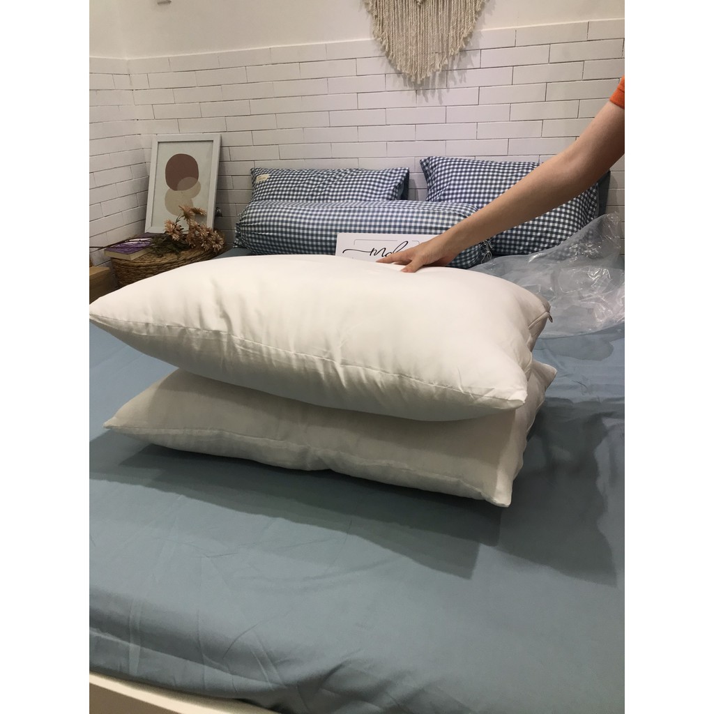 01 Ruột gối nằm MD.Decor - Chăn ga gối N625 bông nhân tạo loại 1kg/ cặp kích thước 50x70cm mỏng nhẹ