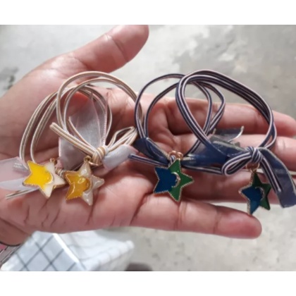 Combo 4 dây cột tóc họa tiết hình ngôi sao dễ thương (T15)