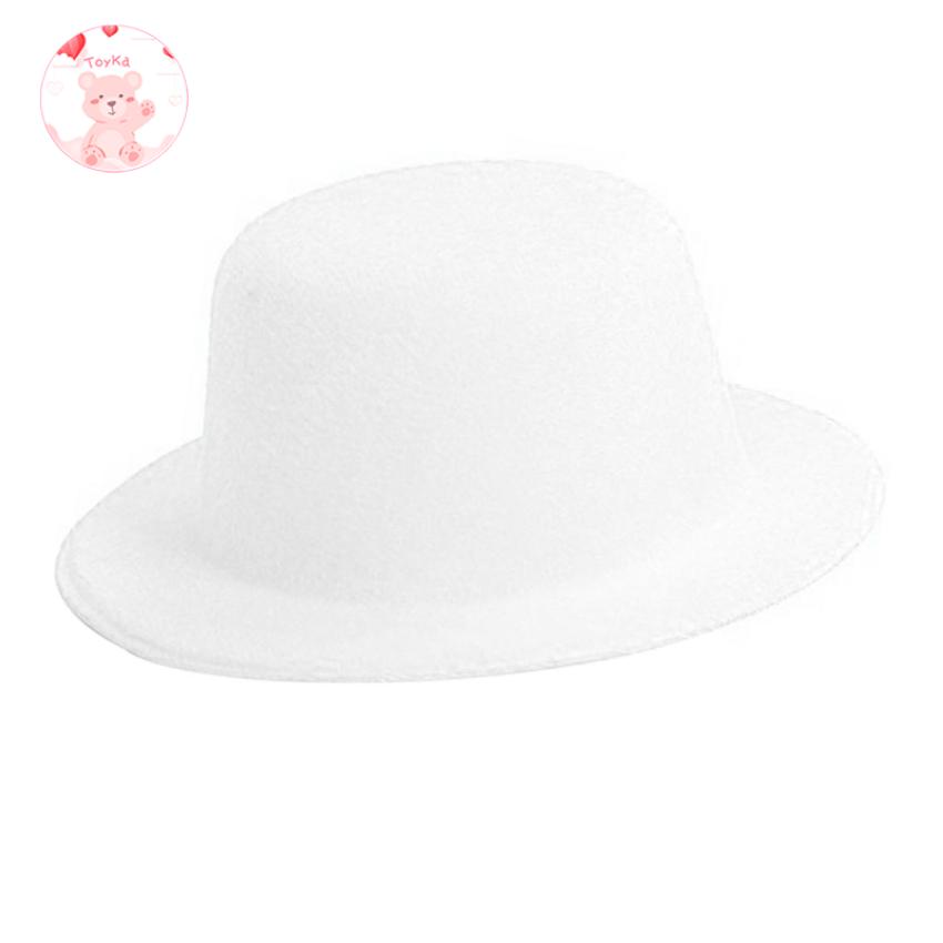 [whbadguy]1/3 BJD Felt Top Hat Vintage Round Bowler Cap for SD YOSD Dollfie AS DZ Doll Clothes Accessories