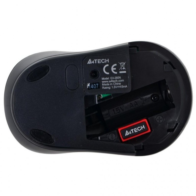 Chuột không dây A4TECH G3 280 Với độ phân giải cao hoạt động mượt mà trên mọi bề mặt HP11350