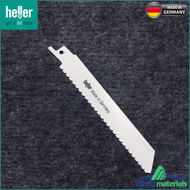 S3456XF-Lưỡi cưa kiếm HELLER Bi-Metal  27636 8, Răng đôi, dài 130mm (Cắt cành cây, gỗ mềm, tấm cách âm..)