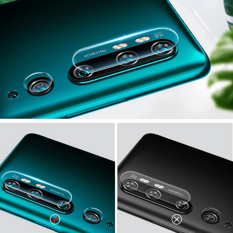 Set kính cường lực bảo vệ màn hình + miếng dán bảo vệ camera sau cho Xiaomi Mi Note 10 Pro Mi Cc9 Pro