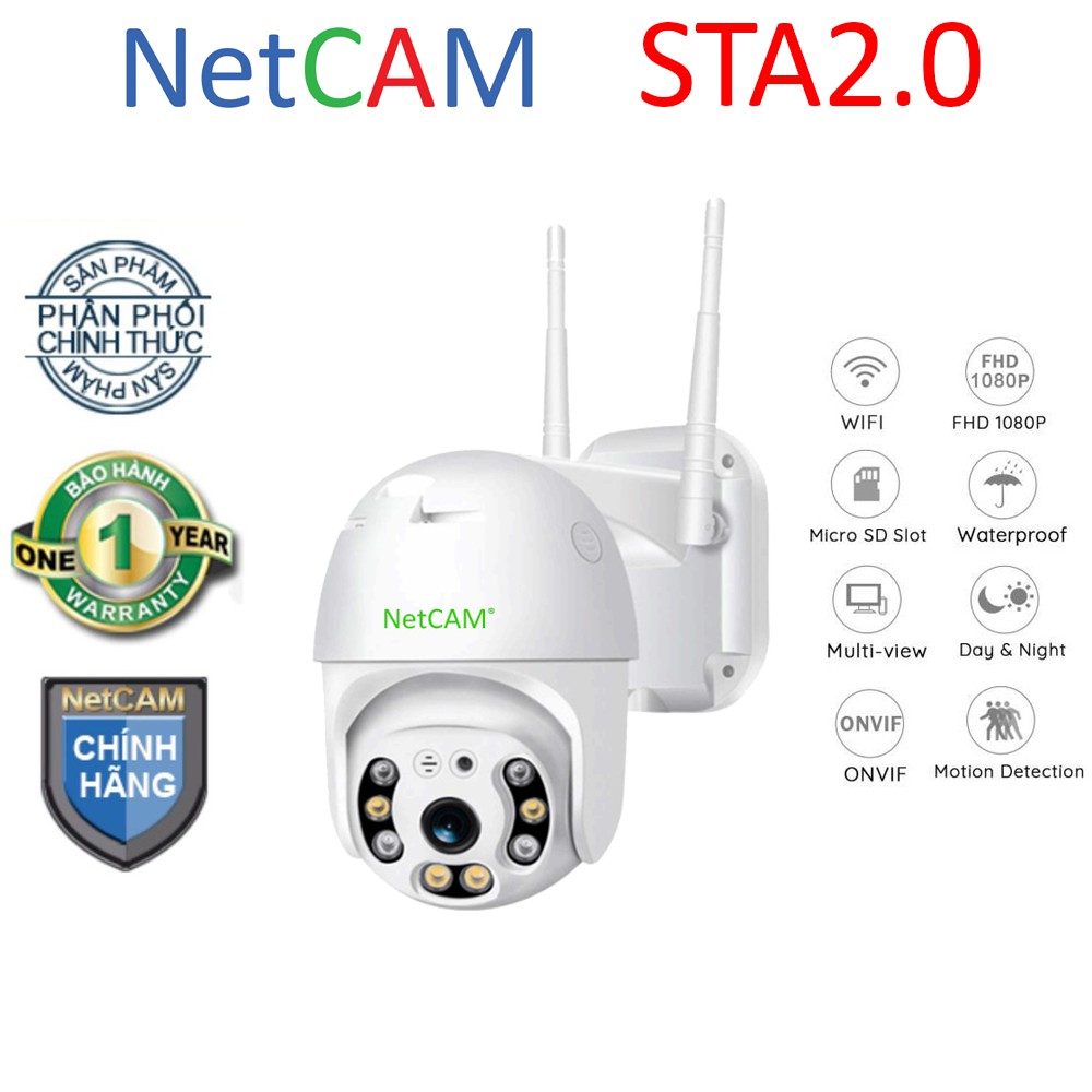 Camera IP wifi ngoài trời Speed Dome NetCAM STA2.0