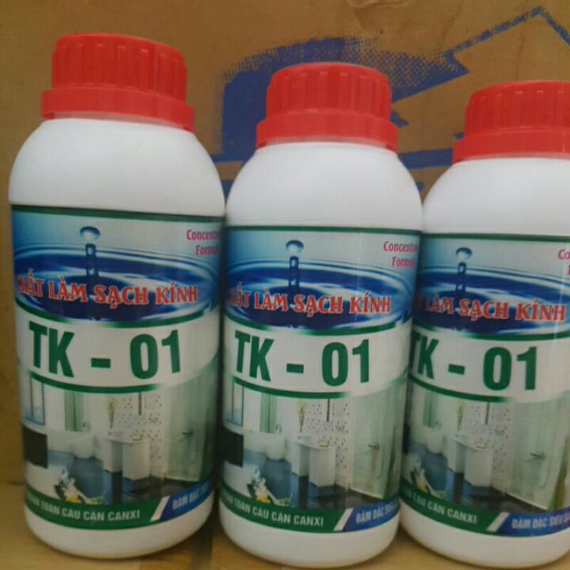 Chất tẩy cặn canxi trên kính TK - 01 - chuyên gia tẩy rửa