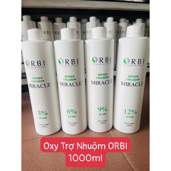 Oxy Trợ Nhuộm Tóc ORBI 1000ml (3%, 6%, 9%, 12%)