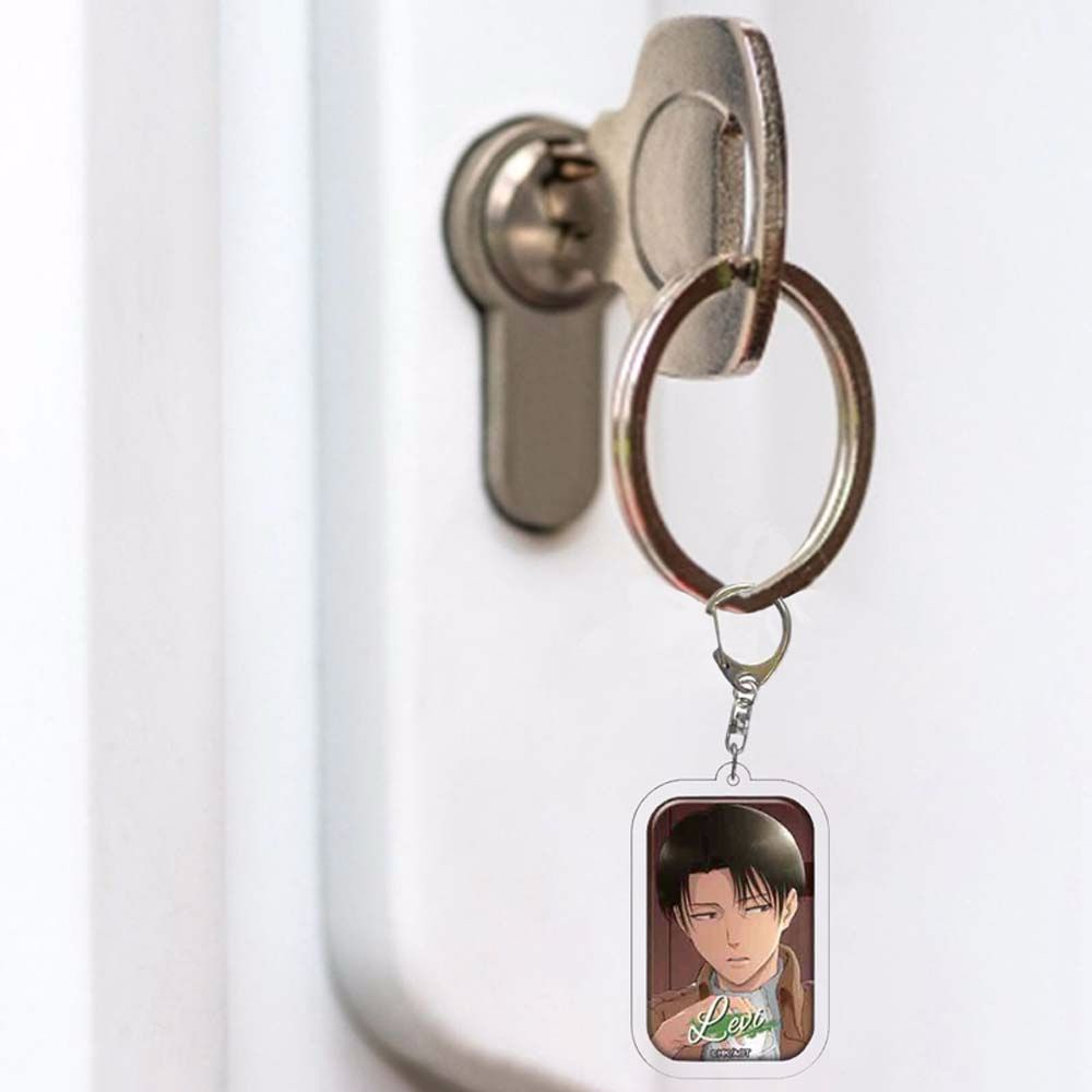 Móc Chìa Khóa Hình Levi Ackerman Eren Jaeger Trong Attack On Titan Giá Đỡ