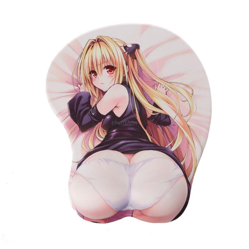 chin Creative Cartoon Anime 3D Sexy Beauty Hips Silicone Mouse Pad Wrist Rest Support