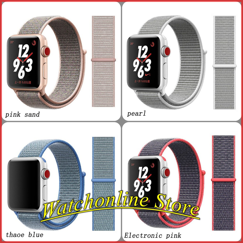 Dây đeo nylon Sport Loop dành cho Apple watch cao cấp