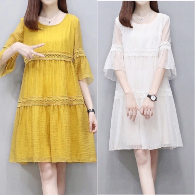 [SIÊU SALE] Váy voan lụa, xoè tầng xinh xắn