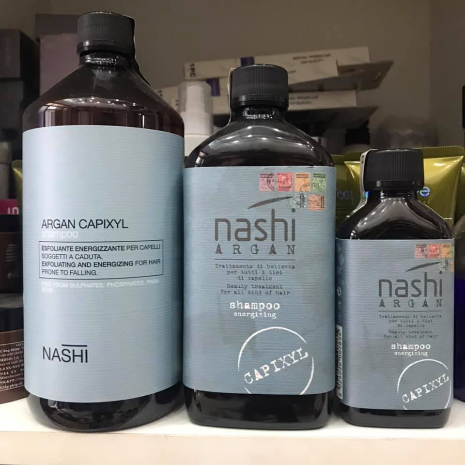 Bán 2 cặp Dầu gội Chống rụng & Dầu Xả #Nashi #Argan 1000ml