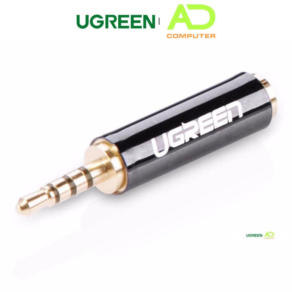 Đầu chuyển đổi 3.5mm cái sang 2.5mm đực dài 25mm UGREEN 20501- Hàng phân phối chính hãng - Bảo hành 18 tháng